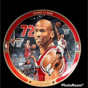 Michael Jordan 72 win plate